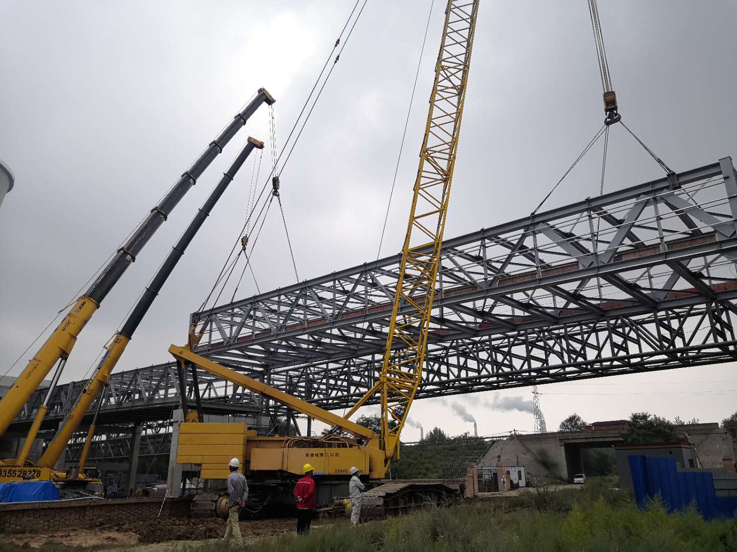 山西·長治漳澤2X100萬千瓦改擴建項目 輸煤區域棧橋順利全線貫通