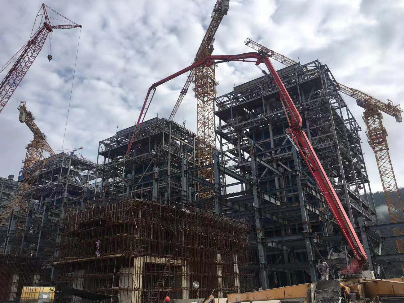 印尼巨盾鎳業自備電廠1#汽輪機基座順利完成