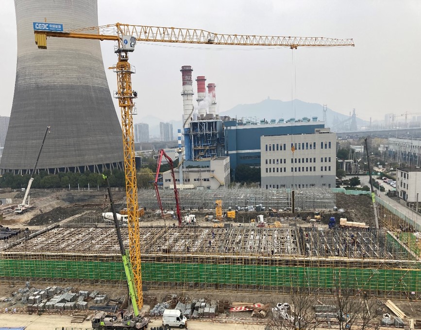 杭州半山去工業化改造項目機力F塔第一層混凝土澆筑順利完成
