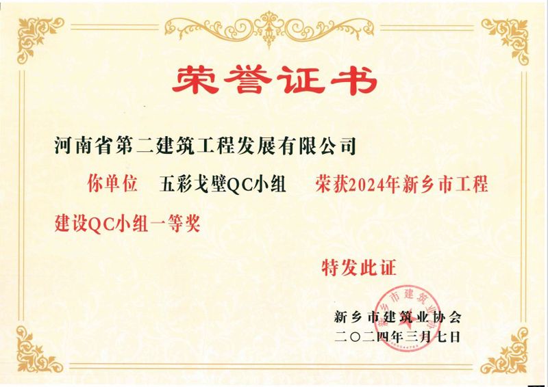 恭喜我公司榮獲3項新鄉市優秀QC成果